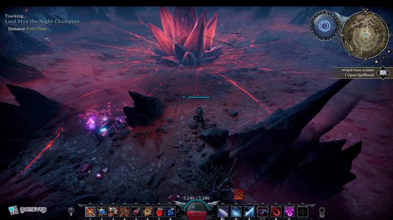 Párate bajo el obelisco carmesí para enfrentar a Lord Styx en la actualización Oakveil de V Rising.