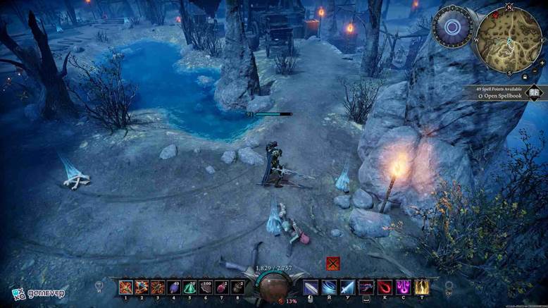 Extrae vetas de mena de azufre en la Cantera de Azufre Bandida en la actualización Oakveil de V Rising.