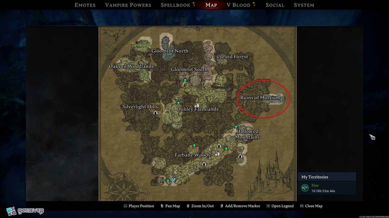 Saquea las Ruinas de Mortium para obtener Lágrimas de Ónix en la actualización Oakveil de V Rising.