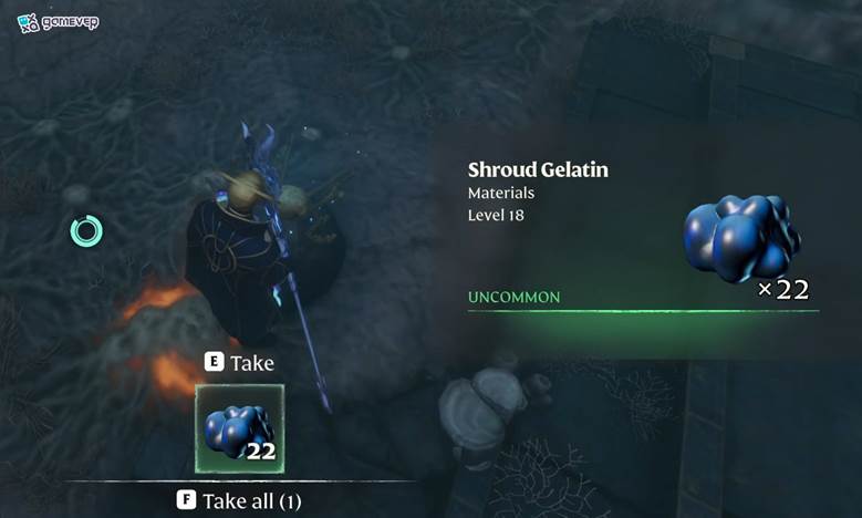 Encuentra Gelatina del Velo en Enshrouded: Thralls of Twilight.