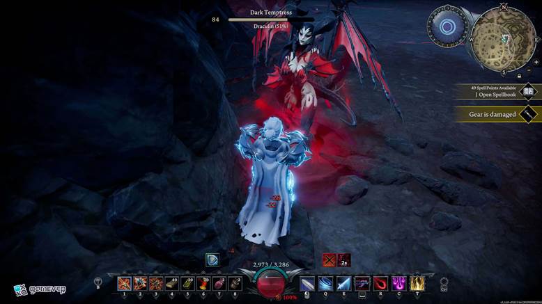Caza Murciélagos Gigantes en La Caída de Drácula o Ruinas de Mortium en la actualización Oakveil de V Rising.