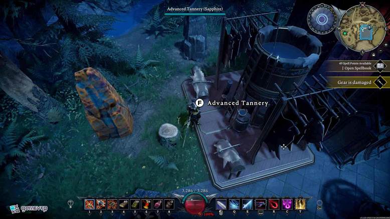 Introduce Piel de Murciélago en la Curtiduría Avanzada en la actualización Oakveil de V Rising.
