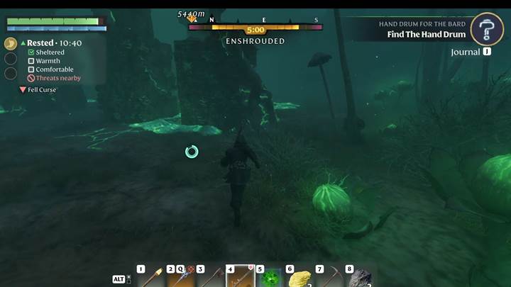 Equip your mining tools and approach the Acidic Mycelium with caution.