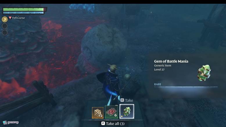 ¡Obtén la gema de manía de batalla en Enshrouded!