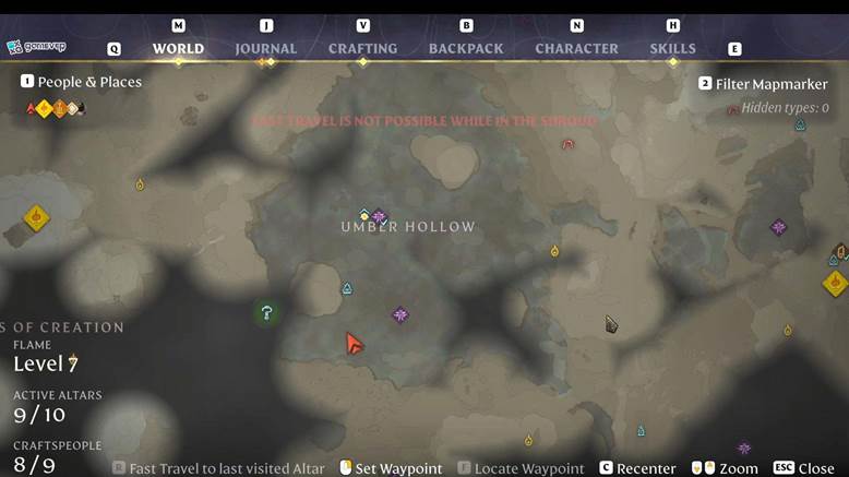 Caza Fell de élite para la Gema de Compostura Fría en Enshrouded Thralls of Twilight Update.