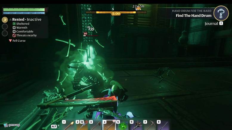 Derrota a los Segadores Huecos para tener oportunidad de conseguir Gemas en Enshrouded Thralls of Twilight Update.
