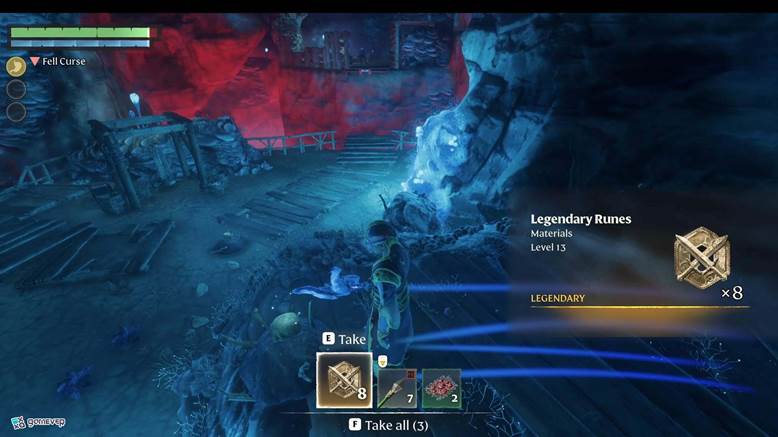 Farmea runas en todos los biomas en Enshrouded Thralls of Twilight Update.