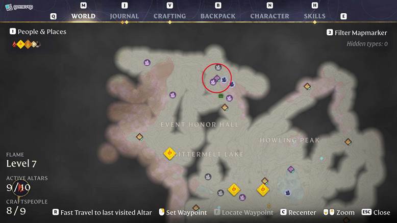 Llega a la Torre de la Cumbre de Albaneve en Enshrouded Thralls of Twilight Update.