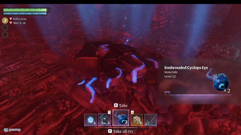 Saquea el Ojo de Cíclope en Enshrouded Thralls of Twilight Update.