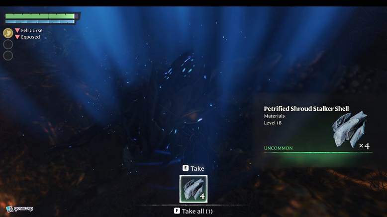 Carve rápidamente los caparazones de acechador en Enshrouded Thralls of Twilight Update.