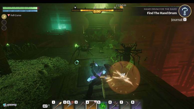 Esquiva los escupitajos de veneno en Enshrouded Thralls of Twilight Update.
