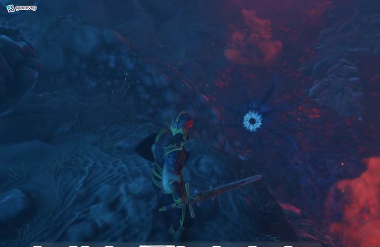 Derrota elementales del Velo en Kindlewastes en Enshrouded: Thralls of Twilight Update.