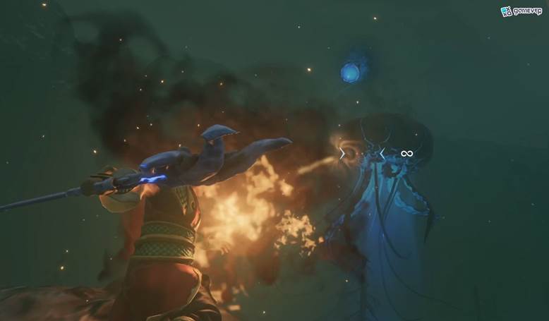 Cosecha esencia en Revelwood en Enshrouded: Thralls of Twilight Update.