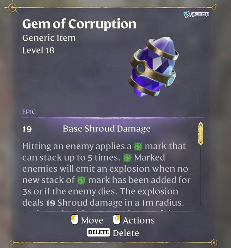 Farmea la Gema de Corrupción en Enshrouded Thralls of Twilight Update.