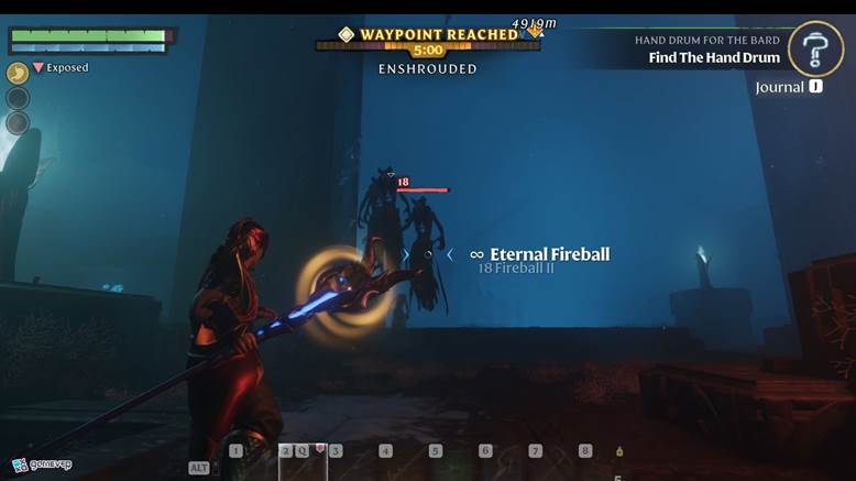 Caza Fell Banshee para la Gema de Corrupción en Enshrouded Thralls of Twilight Update.