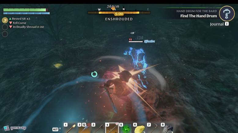 Equipa tu mejor armadura y armas en Enshrouded Thralls of Twilight.