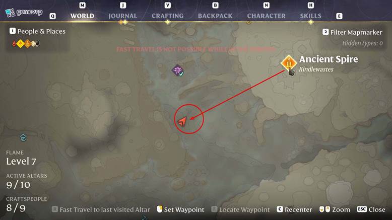 Detecta a un Desollador del Velo acechando en las sombras en Enshrouded Thralls of Twilight.