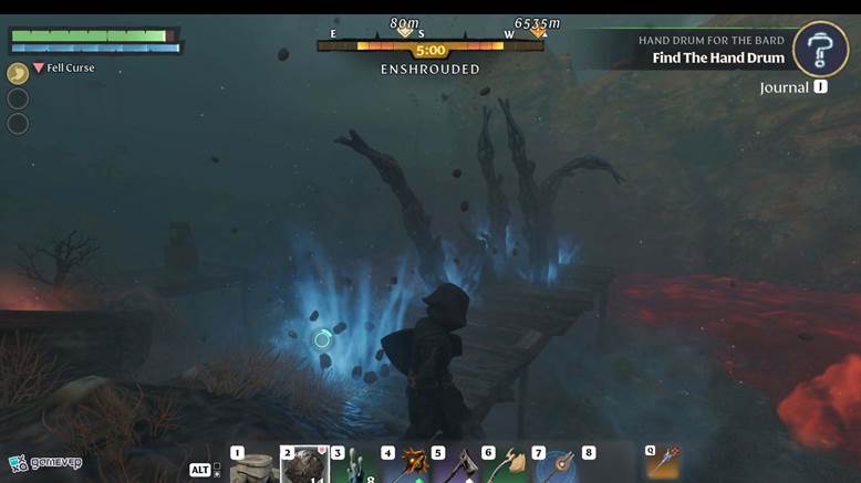 Enfréntate a salvajes Desolladores del Velo en Enshrouded Thralls of Twilight.