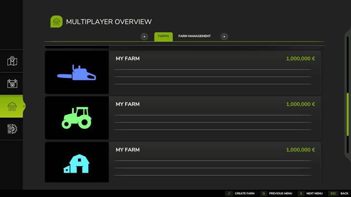 Dodaj maksymalną liczbę gospodarstw rolnych dla milionów w Farming Simulator 25