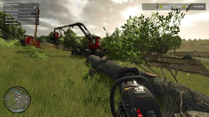 Układaj kłody w schludne stosy, aby ułatwić ładowanie w Farming Simulator 25