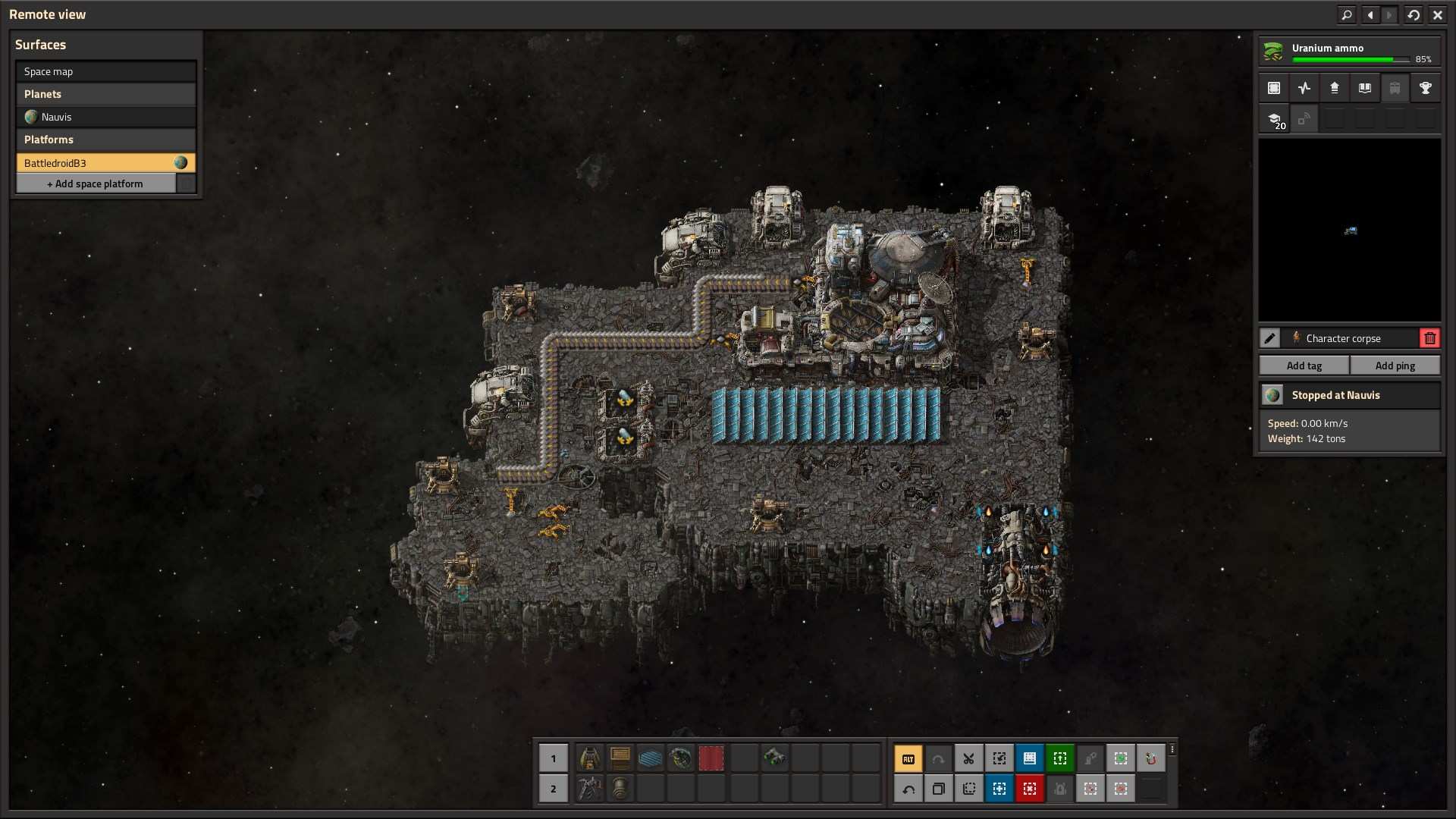 Krok po kroku do zbudowania swojej początkowej platformy kosmicznej w Factorio 2.0.