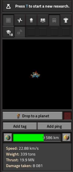 Ustaw harmonogram podróży w Factorio Space Age.