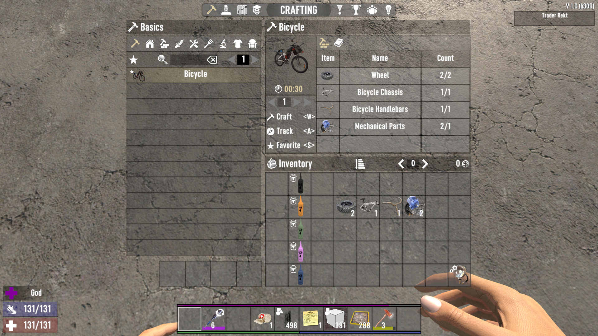 Zbierz materiały do roweru w 7 Days to Die