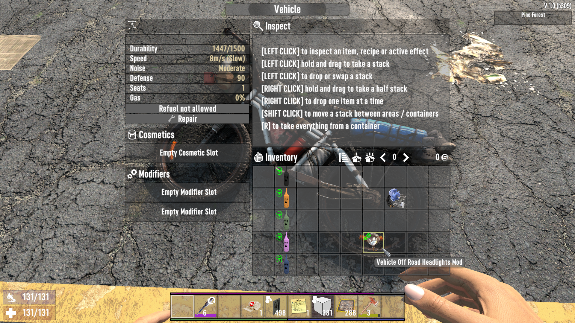 Zainstaluj mod reflektorów terenowych w 7 Days to Die