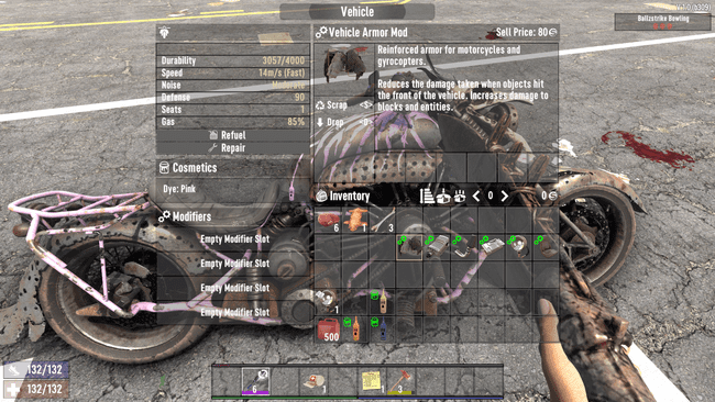 Wypróbuj nową modyfikację pancerza dla motocykla w 7 Days to Die