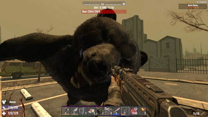 Przygotuj się na walkę z zombie, bestiami i dzikimi zwierzętami w Burnt Fores 7D2D Update 1.0