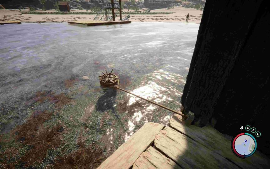 The mooring post system prevents disaster during storms.
