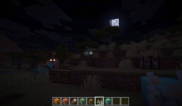 In a copper-themed Minecraft base, multiple copper golems patrol between chests as oxidized statues stand frozen in decorative poses.