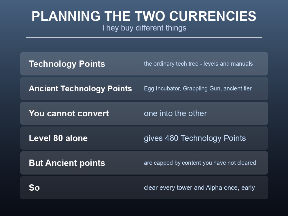 Card explaining how the two point currencies differ and how to plan them.