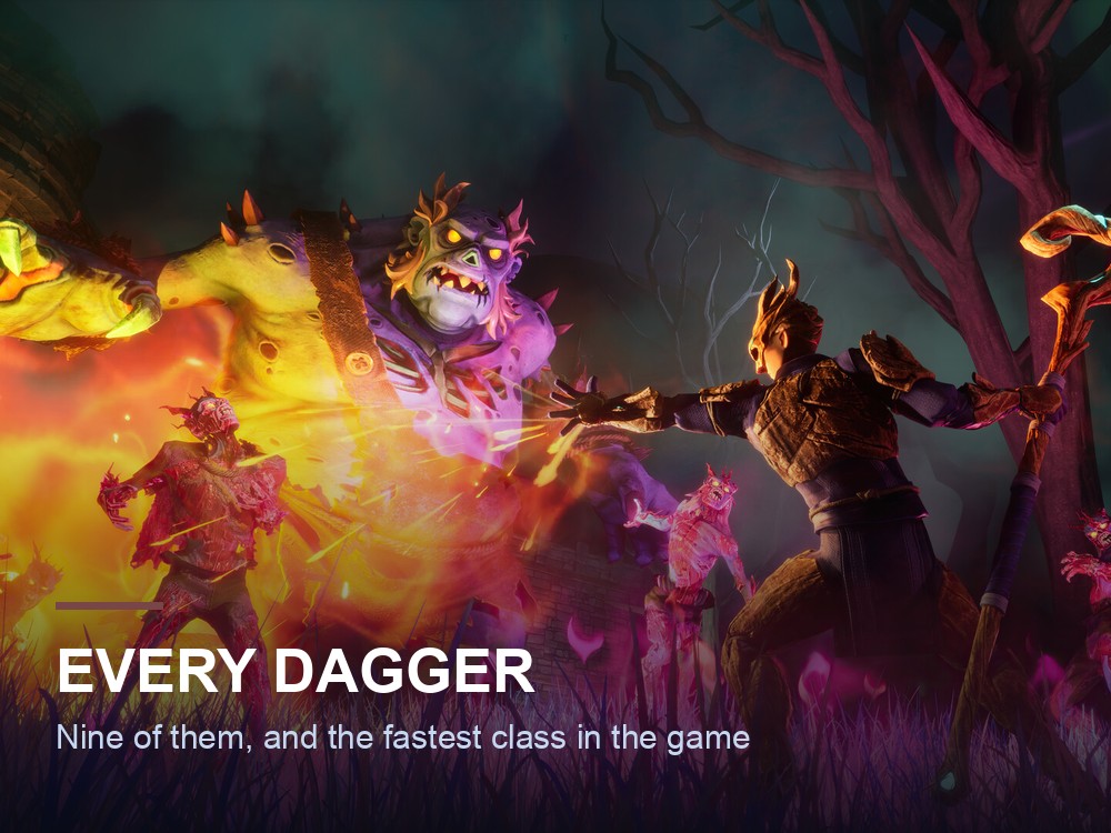 A close-quarters fight in Dragonwilds.