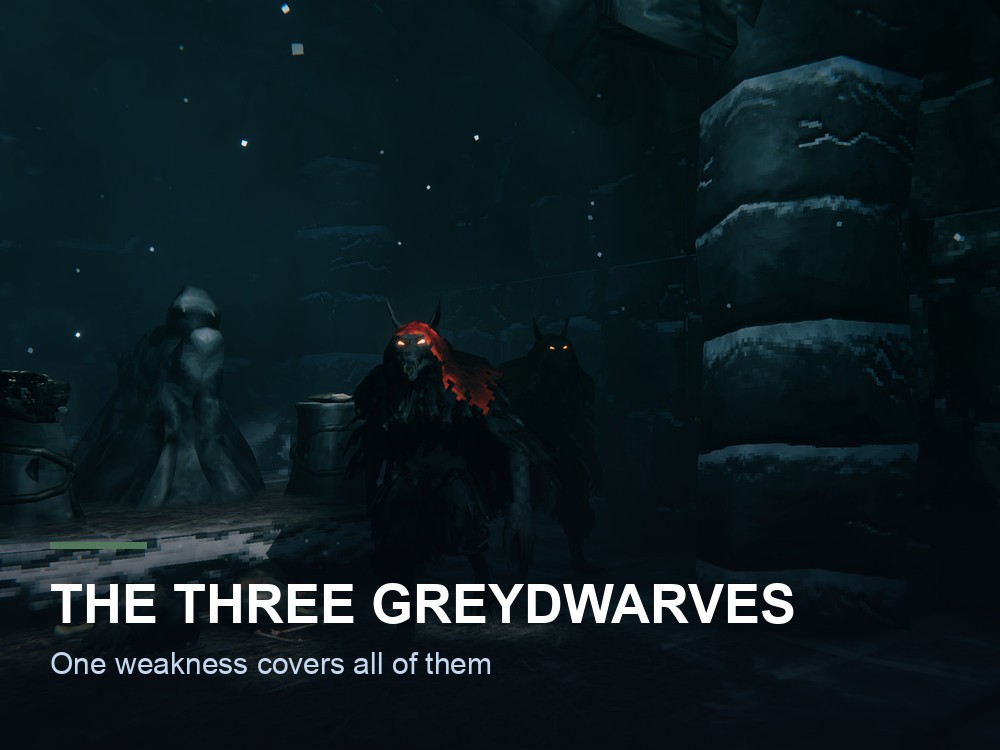 Greydwarves in the Valheim Black Forest.