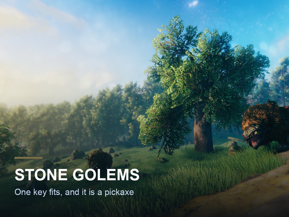 A Valheim mountain ridge.