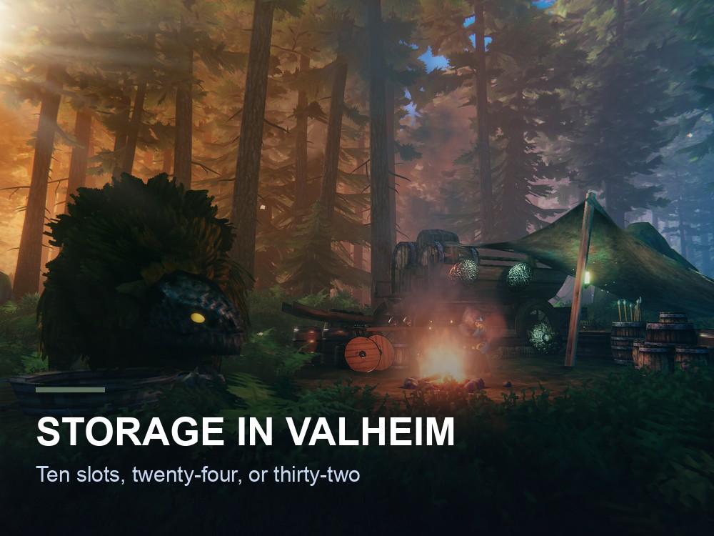 A Valheim storage room.