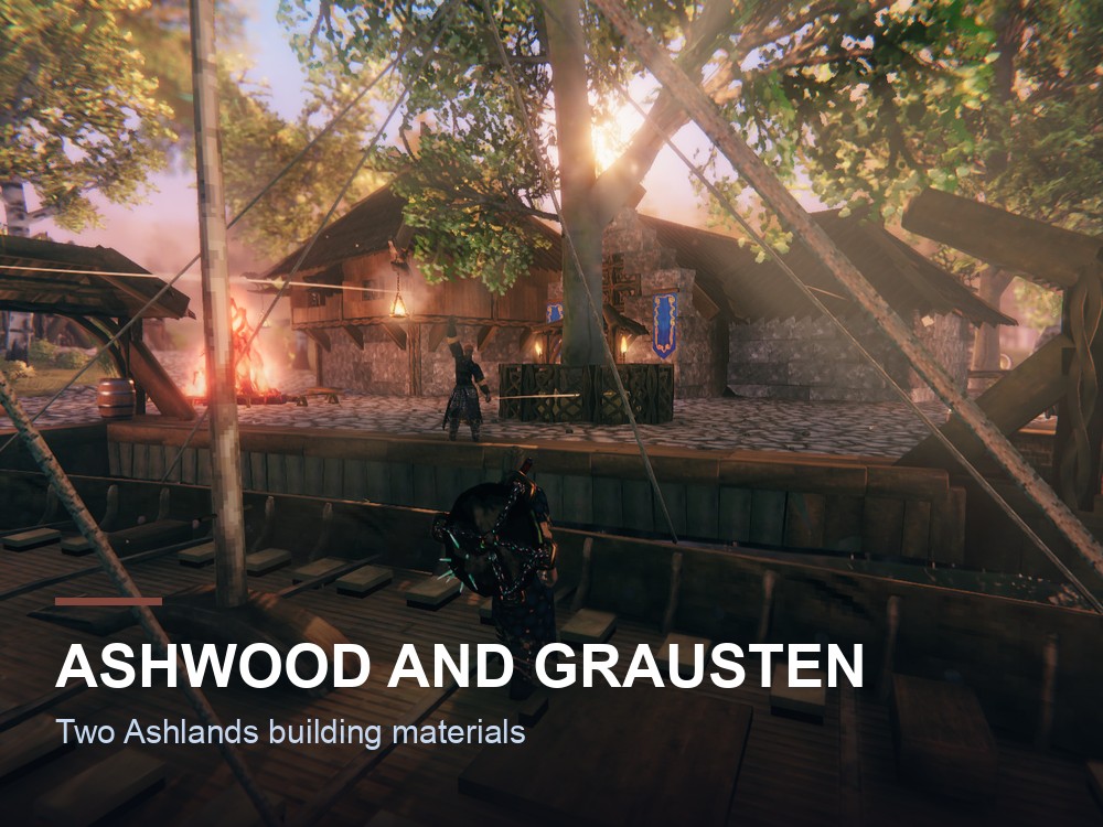 The Ashlands biome in Valheim.
