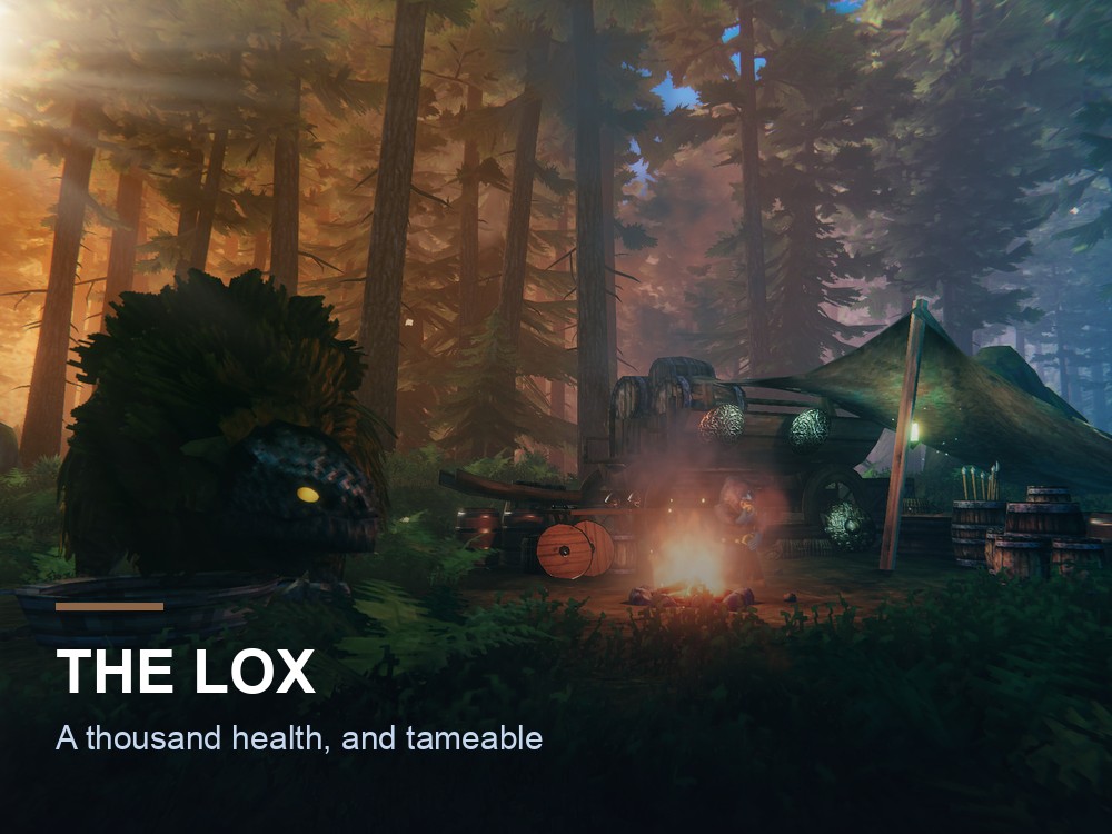 A Lox in the Valheim Plains.