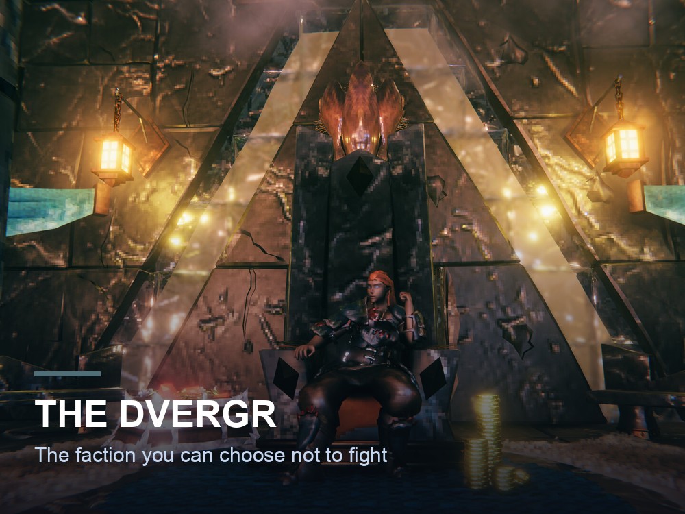 A Dvergr outpost in the Valheim Mistlands.