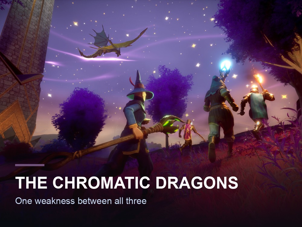 A dragon in Ashenfall.