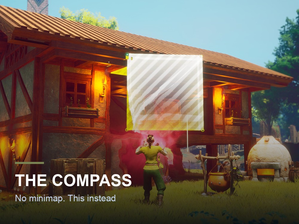 The Dragonwilds compass interface.