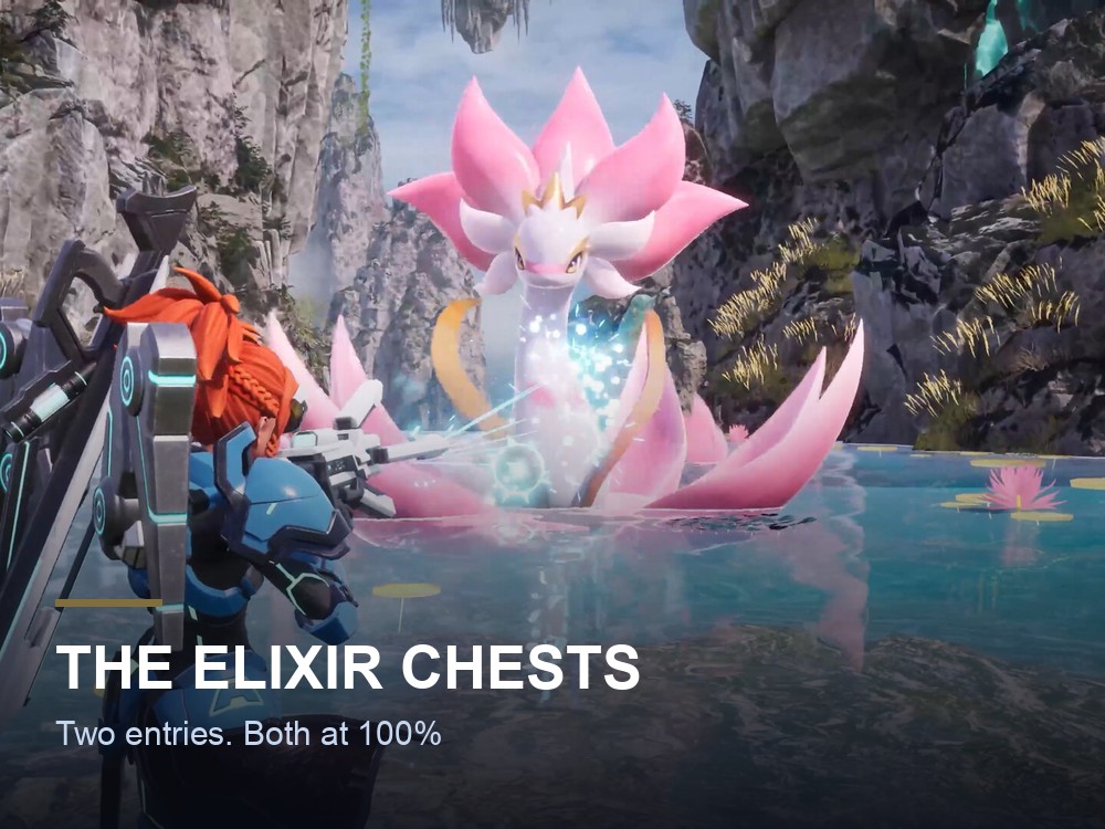 A special chest in a Palworld dungeon.