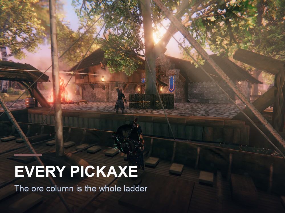 A Valheim pickaxe.