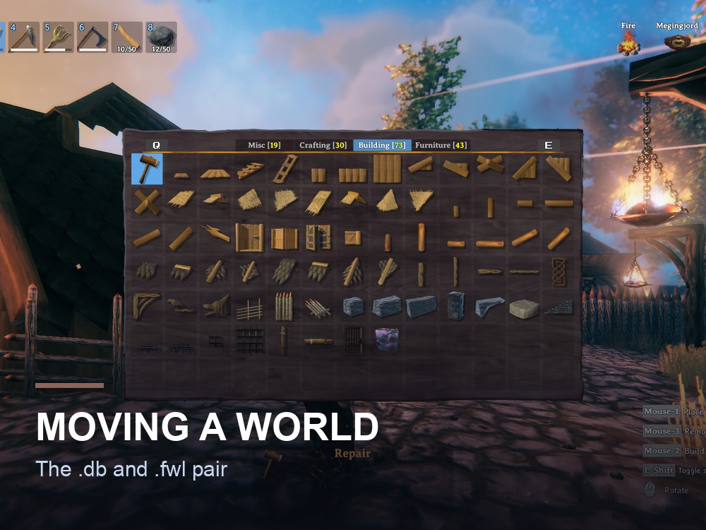 A Valheim world map.