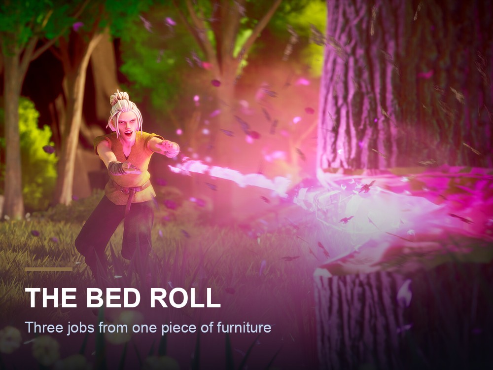 A bed roll in Ashenfall.