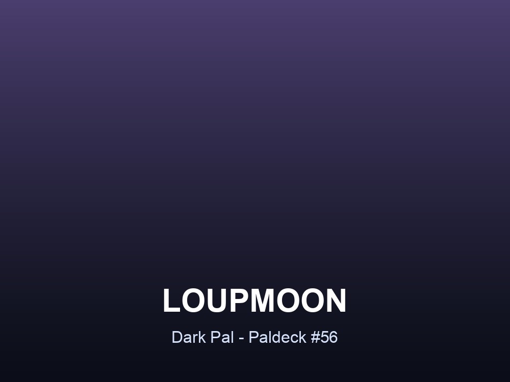 Loupmoon hero card showing its name, single Dark typing and Paldeck number.