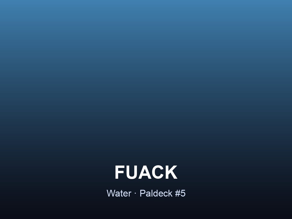 Fuack Paldeck hero card showing its Water typing and entry number
