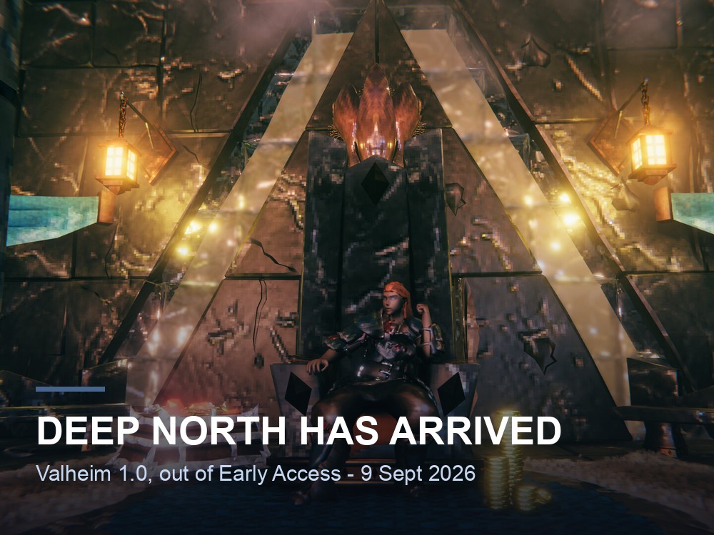 Steam store screenshot of Valheim combat, used here as promotional art for the 1.0 launch.