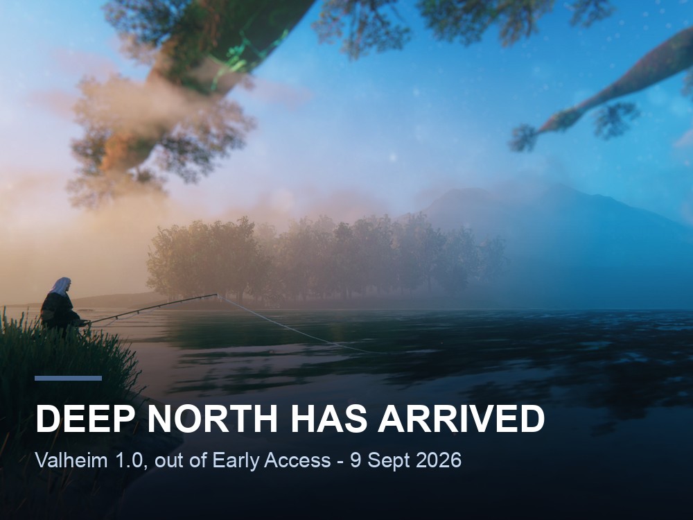 Steam store screenshot of Valheim combat, used here as promotional art for the 1.0 launch.
